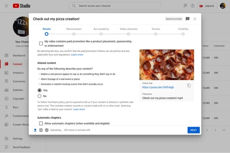 На YouTube теперь нужно помечать созданный с помощью ИИ контент