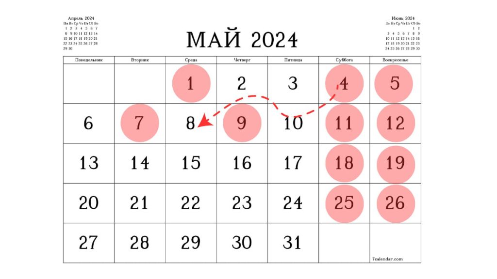 Календарь майские праздники