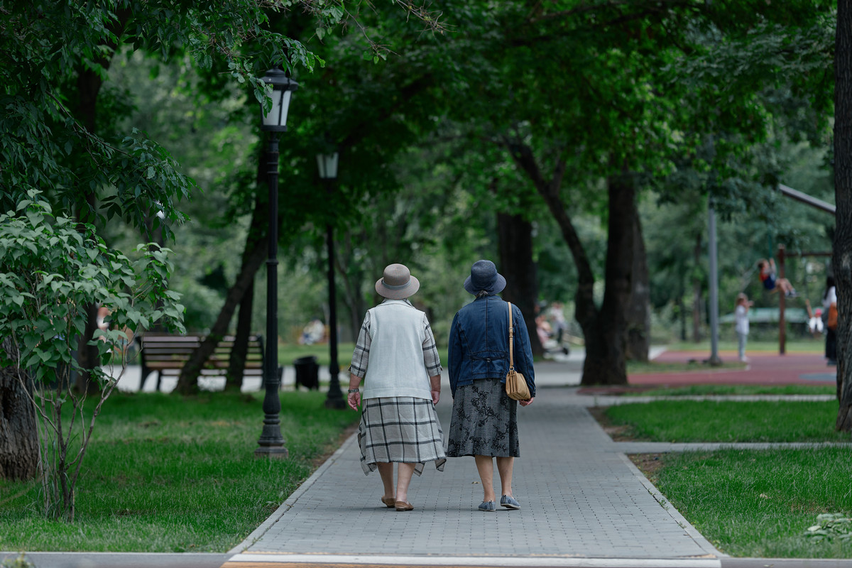 Пенсионеры Алматы