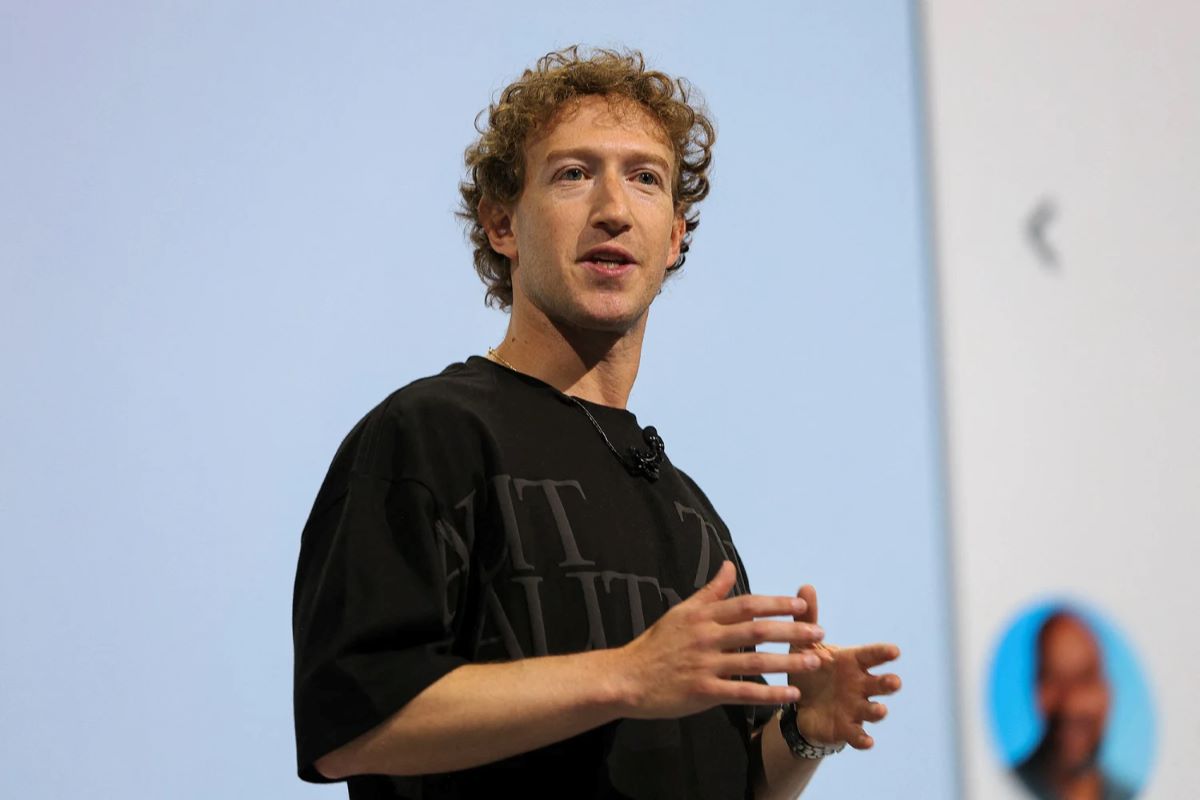 Meta CEO Mark Zuckerberg speaks at the companys headquarters in Menlo Park Calif in 2024 Manuel Orbegozo Reuters