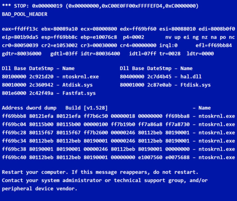 В Windows больше нет «синего экрана смерти»