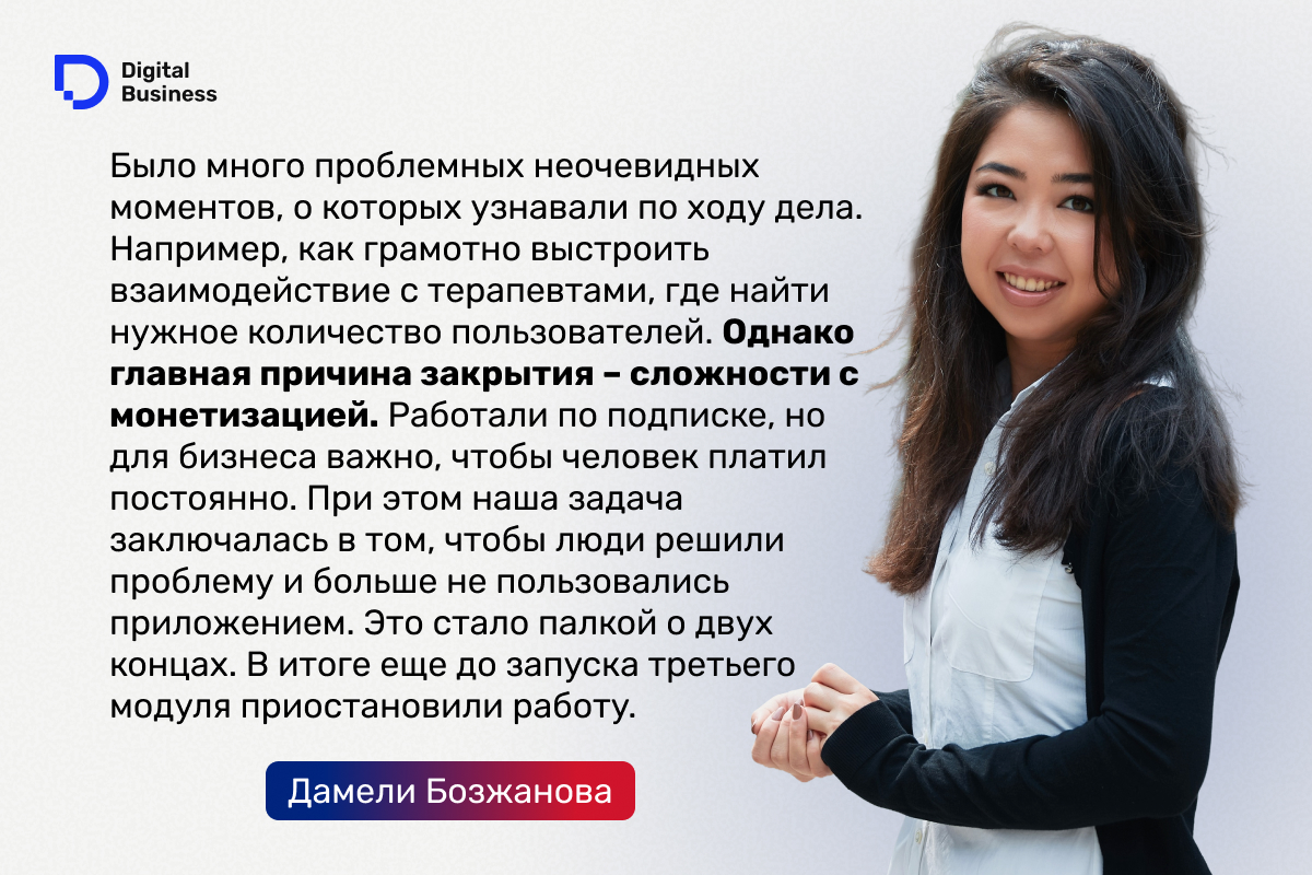 Дамели Бозжанова, Digital Business