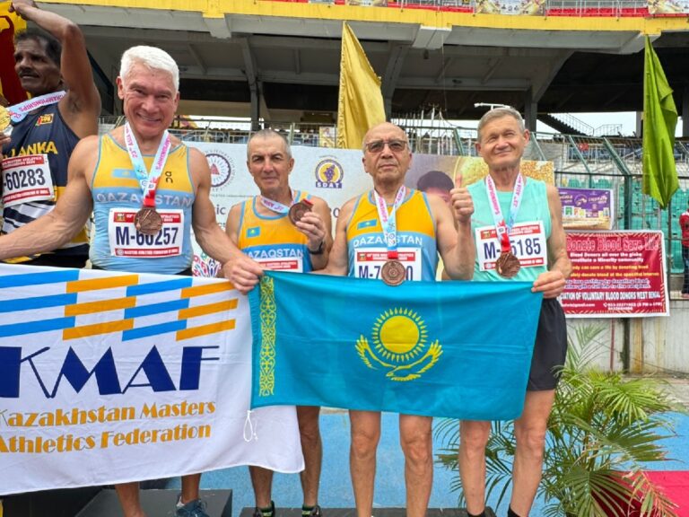 71-летний казахстанец завоевал пять медалей на Азиатском чемпионате мастеров