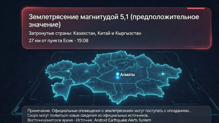 Система Mass Alert не сработала: в Алматы произошло землетрясение