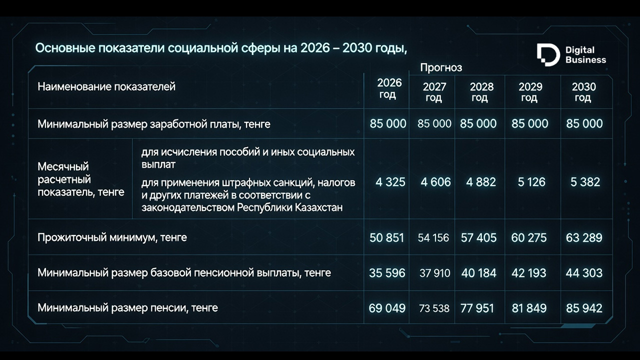 Минтруда посчитало, какой будет минимальная пенсия в Казахстане через 4 года