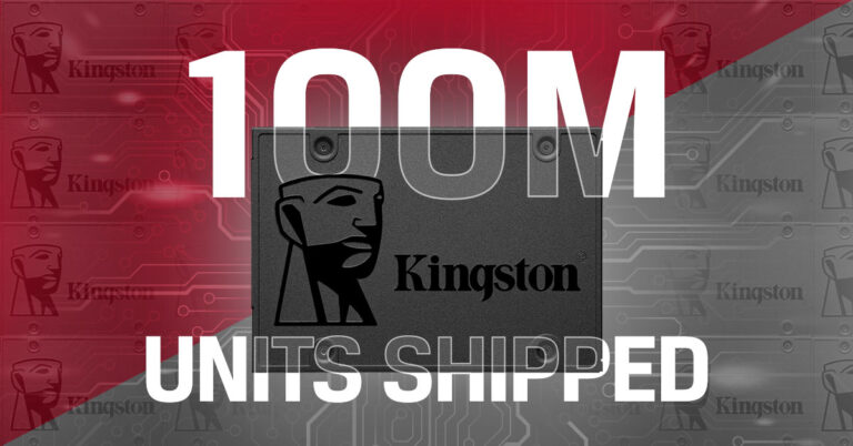 Kingston отгрузила 100 млн накопителей SSD A400: детали