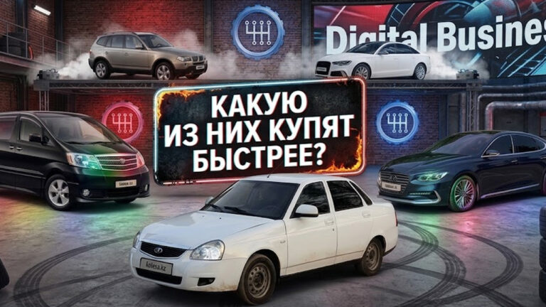 Модели машин, которые продаются на вторичке Казахстана меньше двух недель