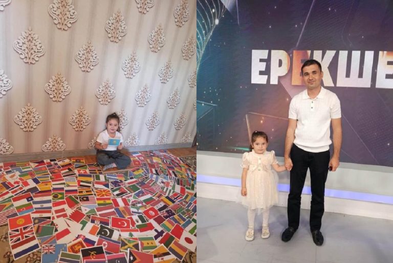 4-летняя казахстанка знает флаги почти 200 стран – и называет их столицы