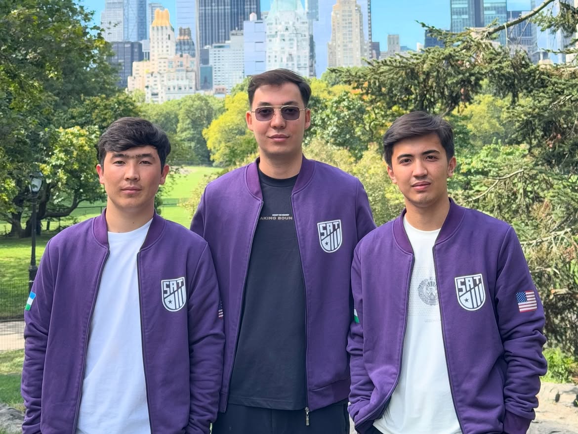 Makon AI co-founders Kamoliddin Yaxshilikov, Asilbek Ashurov and Asadbek Noyibjonov