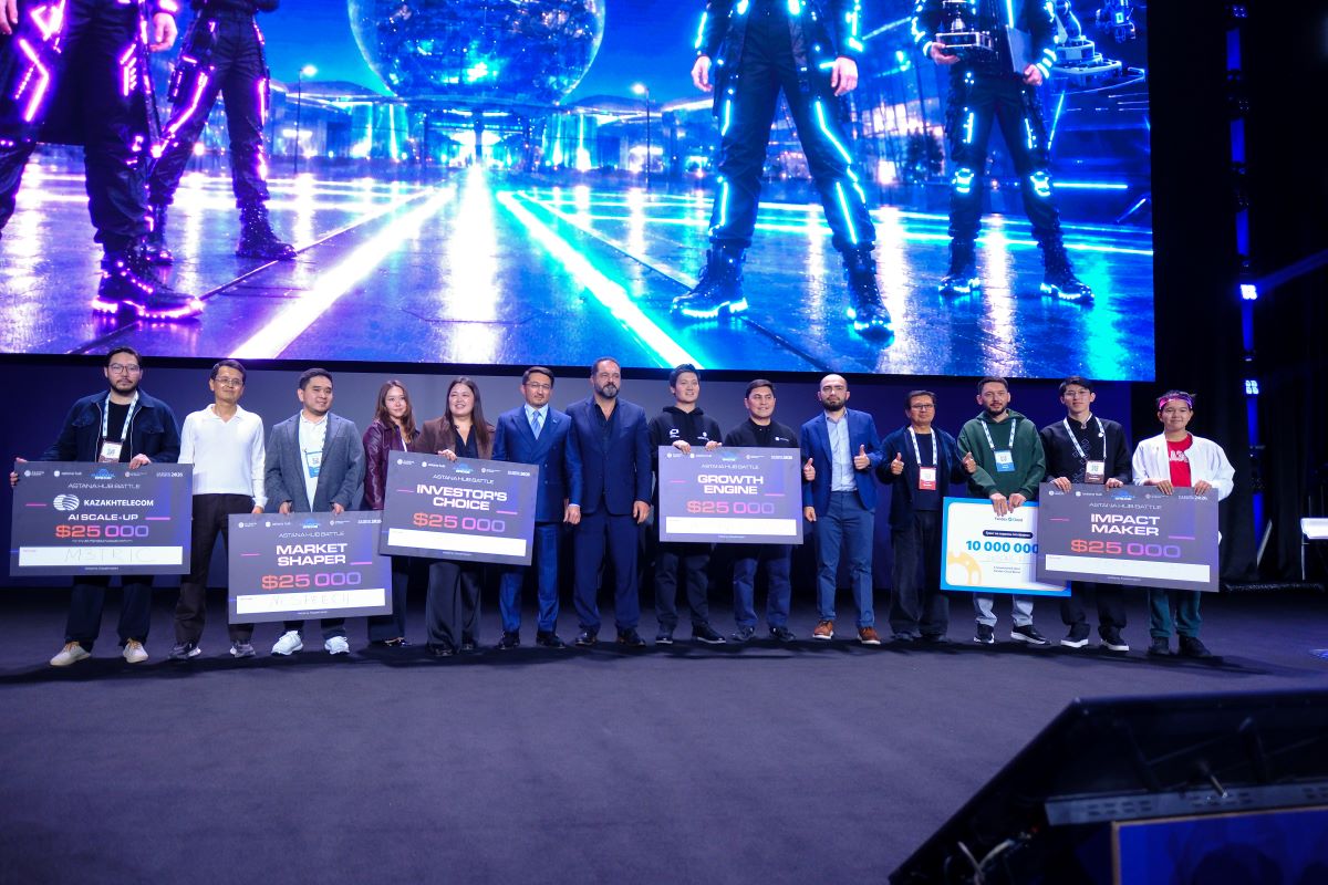 На форуме AI & Digital Bridge 2026 в Астане определили победителей стартап-конкурса Astana Hub Battle 2026.