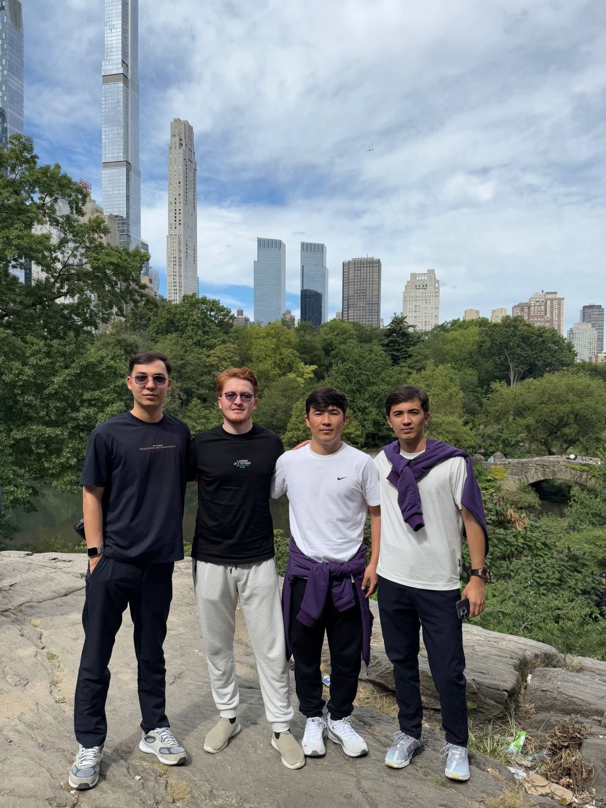 Makon AI co-founders Kamoliddin Yaxshilikov, Asilbek Ashurov and CTO Asadbek Noyibjonov